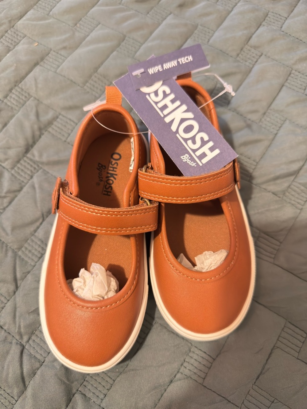 OshKosh B'gosh Toddler Girls Molly Mary Jane Shoes - Brown, Size 8